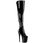 8 Inch Heel FLAMINGO-3018 Black Patent